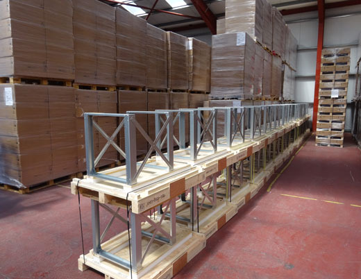 Finished goods warehouse at Donpack